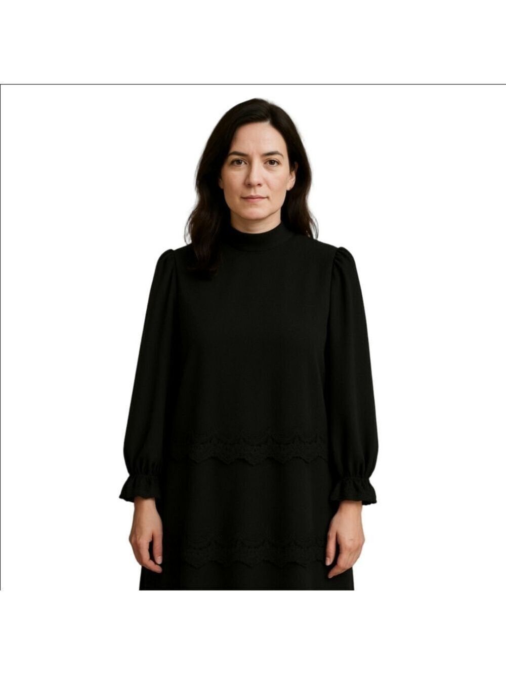 Maq Design Black Lanar Elbise Dress Women's Size 3 - Picture 1 of 4